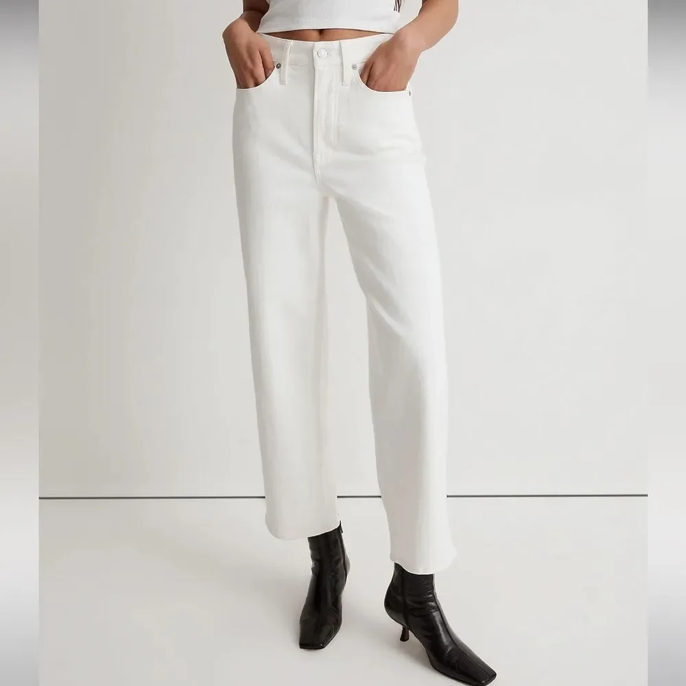 Madewell Women's High Rise Jeans - White - Picture 1 of 16